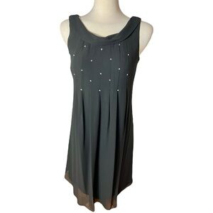 VINTAGE Evan Picone Dress Black Formal Sleeveless Cocktail Dress Women's Size 4